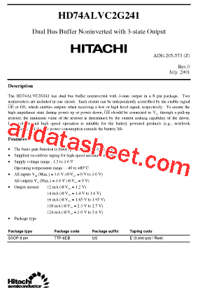 HD74ALVC2G241型号图片
