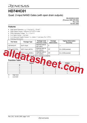HD74HC01FPEL型号图片