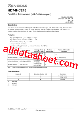 HD74HC245RPEL型号图片