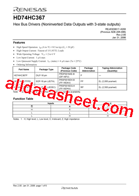 HD74HC367RPEL型号图片