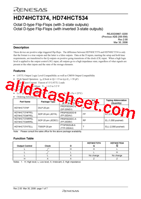 HD74HCT374型号图片