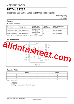 HD74LS126AFPEL型号图片