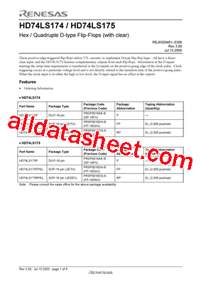 HD74LS175RPEL型号图片