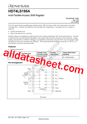 HD74LS195AFPEL型号图片