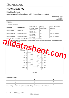 HD74LS367AFPEL型号图片