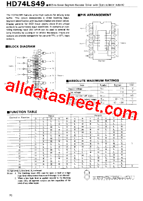 HD74LS49型号图片