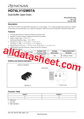 HD74LV1GW07ACME型号图片