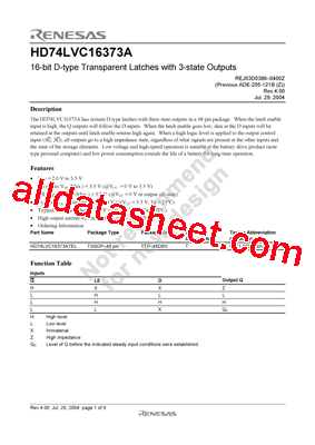 HD74LVC16373ATEL型号图片