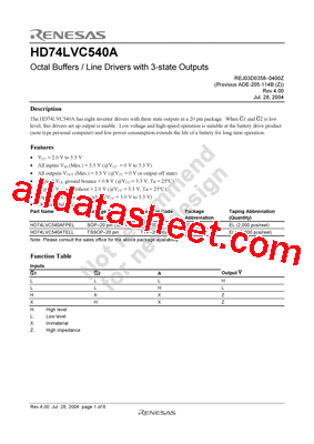 HD74LVC540AFPEL型号图片