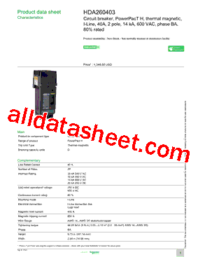 HDA260403型号图片