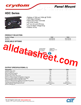 HDC100D160型号图片