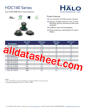 HDC140-102MTR型号图片