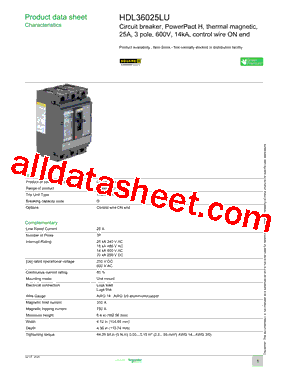 HDL36025LU型号图片