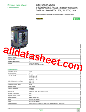 HDL36050ABSK型号图片