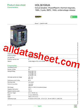 HDL36100UA型号图片