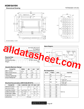 HDM16416H_15型号图片