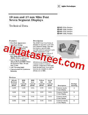 HDSP-315Y-KG100型号图片