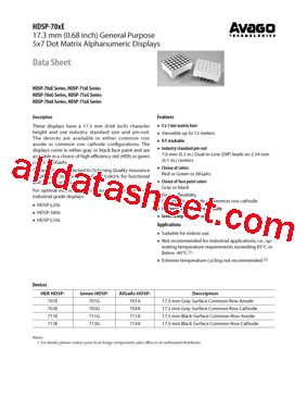 HDSP-701A型号图片