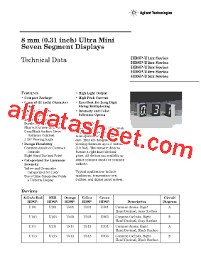 HDSP-U513-KL000型号图片