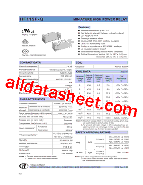 HF115F-Q/012-1D3T型号图片