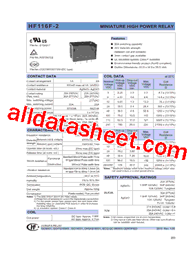 HF116F-2/006AP1HSWCXXX型号图片