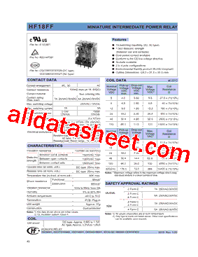 HF18FF/A012-2Z2DXXX型号图片