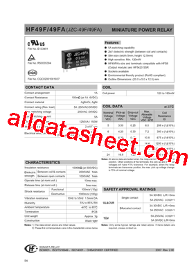 HF49FA/006-1H1GFXXX型号图片