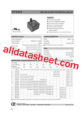 HF8565/D2A5XXX型号图片