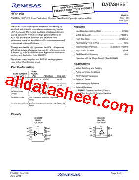 HFA1150IH96型号图片