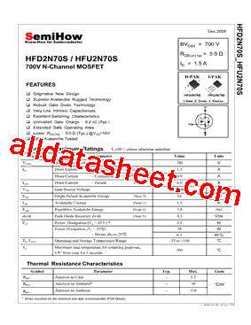 HFD2N70S型号图片