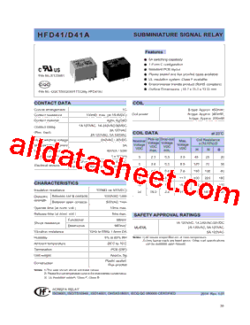 HFD41/12VDC-NSGF3型号图片