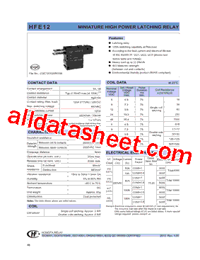 HFE12-A120/6-HT2-R型号图片