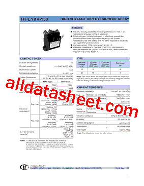 HFE18V-150/750-24-HC6Y型号图片