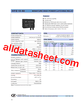 HFE19-60/24-HT-41-R型号图片