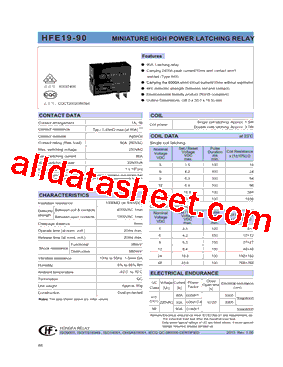 HFE19-90/24-DT-21-R型号图片