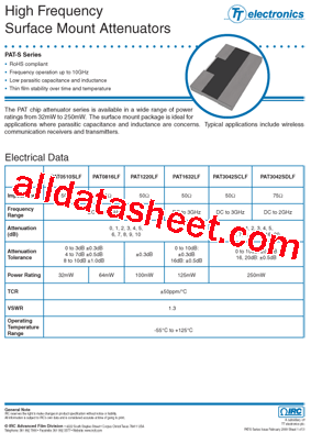 HFR-PAT0510SLF-D-4-T型号图片