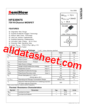 HFS35N75型号图片