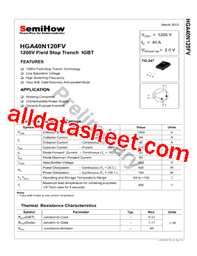 HGA40N120FV型号图片