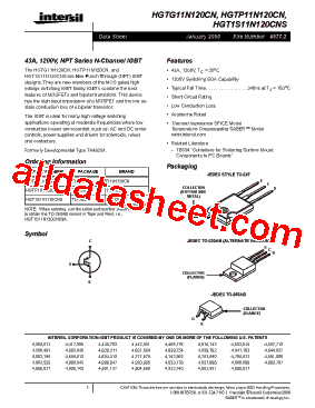 HGT1S11N120CNS型号图片