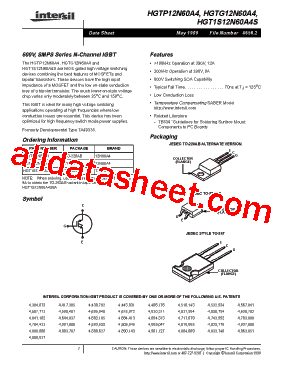 HGT1S12N60A4S型号图片