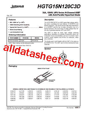 HGTG15N120C3D型号图片