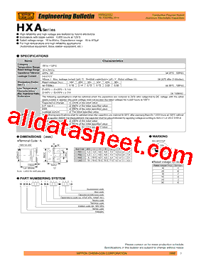 HHXA160ARA271MHA0G型号图片