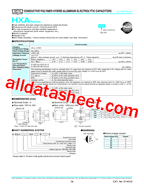 HHXA250RA151MHA0G型号图片