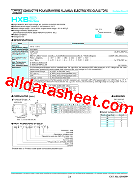 HHXB160ARA271MHA0G型号图片