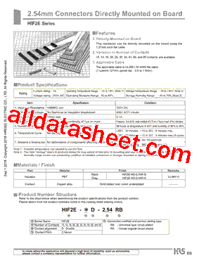 HIF2E-20D-2.54RA型号图片