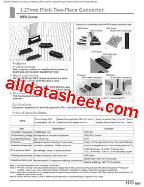 HIF6A-100DA-1.27DSL型号图片