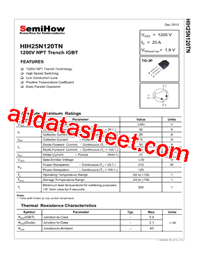 HIH25N120TN型号图片