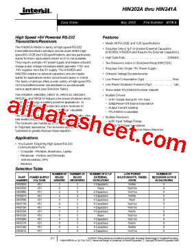 HIN237ACP型号图片