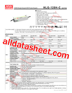 HLG-120H-C1050A型号图片