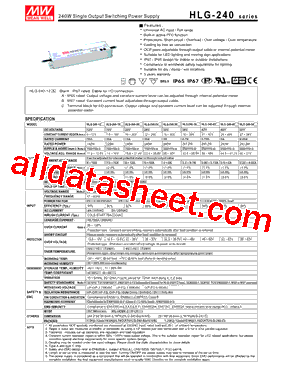 HLG-240-20B型号图片